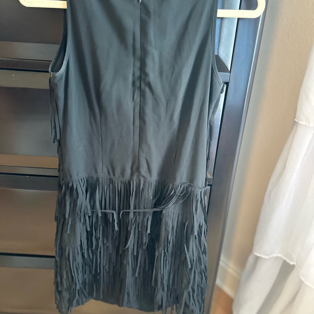 Black Fringe Dress